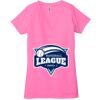 Ladies' Jersey Short-Sleeve Deep V-Neck T-Shirt Thumbnail