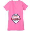 Ladies' Jersey Short-Sleeve Deep V-Neck T-Shirt Thumbnail