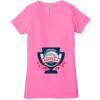 Ladies' Jersey Short-Sleeve Deep V-Neck T-Shirt Thumbnail