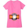 Ladies' Jersey Short-Sleeve Deep V-Neck T-Shirt Thumbnail