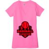 Ladies' Jersey Short-Sleeve Deep V-Neck T-Shirt Thumbnail