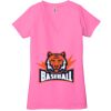 Ladies' Jersey Short-Sleeve Deep V-Neck T-Shirt Thumbnail