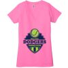 Ladies' Jersey Short-Sleeve Deep V-Neck T-Shirt Thumbnail