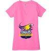 Ladies' Jersey Short-Sleeve Deep V-Neck T-Shirt Thumbnail