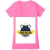 Ladies' Jersey Short-Sleeve Deep V-Neck T-Shirt Thumbnail
