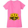 Ladies' Jersey Short-Sleeve Deep V-Neck T-Shirt Thumbnail