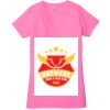 Ladies' Jersey Short-Sleeve Deep V-Neck T-Shirt Thumbnail
