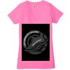 Ladies' Jersey Short-Sleeve Deep V-Neck T-Shirt Thumbnail