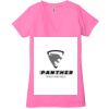 Ladies' Jersey Short-Sleeve Deep V-Neck T-Shirt Thumbnail