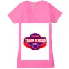 Ladies' Jersey Short-Sleeve Deep V-Neck T-Shirt Thumbnail