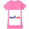 Ladies' Jersey Short-Sleeve Deep V-Neck T-Shirt Thumbnail