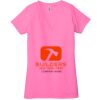 Ladies' Jersey Short-Sleeve Deep V-Neck T-Shirt Thumbnail