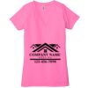 Ladies' Jersey Short-Sleeve Deep V-Neck T-Shirt Thumbnail
