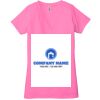 Ladies' Jersey Short-Sleeve Deep V-Neck T-Shirt Thumbnail