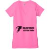 Ladies' Jersey Short-Sleeve Deep V-Neck T-Shirt Thumbnail