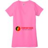 Ladies' Jersey Short-Sleeve Deep V-Neck T-Shirt Thumbnail