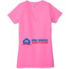 Ladies' Jersey Short-Sleeve Deep V-Neck T-Shirt Thumbnail