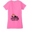 Ladies' Jersey Short-Sleeve Deep V-Neck T-Shirt Thumbnail
