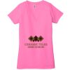 Ladies' Jersey Short-Sleeve Deep V-Neck T-Shirt Thumbnail