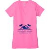 Ladies' Jersey Short-Sleeve Deep V-Neck T-Shirt Thumbnail