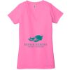 Ladies' Jersey Short-Sleeve Deep V-Neck T-Shirt Thumbnail