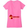 Ladies' Jersey Short-Sleeve Deep V-Neck T-Shirt Thumbnail