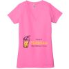 Ladies' Jersey Short-Sleeve Deep V-Neck T-Shirt Thumbnail