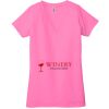 Ladies' Jersey Short-Sleeve Deep V-Neck T-Shirt Thumbnail