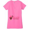 Ladies' Jersey Short-Sleeve Deep V-Neck T-Shirt Thumbnail