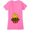 Ladies' Jersey Short-Sleeve Deep V-Neck T-Shirt Thumbnail