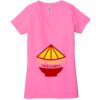 Ladies' Jersey Short-Sleeve Deep V-Neck T-Shirt Thumbnail