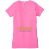 Ladies' Jersey Short-Sleeve Deep V-Neck T-Shirt Thumbnail