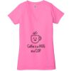 Ladies' Jersey Short-Sleeve Deep V-Neck T-Shirt Thumbnail