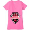 Ladies' Jersey Short-Sleeve Deep V-Neck T-Shirt Thumbnail