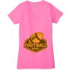 Ladies' Jersey Short-Sleeve Deep V-Neck T-Shirt Thumbnail