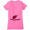 Ladies' Jersey Short-Sleeve Deep V-Neck T-Shirt Thumbnail
