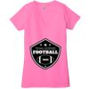 Ladies' Jersey Short-Sleeve Deep V-Neck T-Shirt Thumbnail