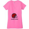 Ladies' Jersey Short-Sleeve Deep V-Neck T-Shirt Thumbnail