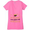 Ladies' Jersey Short-Sleeve Deep V-Neck T-Shirt Thumbnail