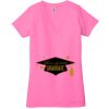 Ladies' Jersey Short-Sleeve Deep V-Neck T-Shirt Thumbnail