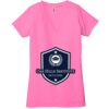 Ladies' Jersey Short-Sleeve Deep V-Neck T-Shirt Thumbnail