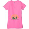 Ladies' Jersey Short-Sleeve Deep V-Neck T-Shirt Thumbnail