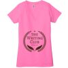 Ladies' Jersey Short-Sleeve Deep V-Neck T-Shirt Thumbnail