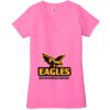 Ladies' Jersey Short-Sleeve Deep V-Neck T-Shirt Thumbnail