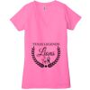 Ladies' Jersey Short-Sleeve Deep V-Neck T-Shirt Thumbnail