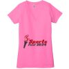Ladies' Jersey Short-Sleeve Deep V-Neck T-Shirt Thumbnail
