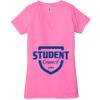 Ladies' Jersey Short-Sleeve Deep V-Neck T-Shirt Thumbnail