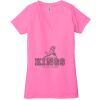 Ladies' Jersey Short-Sleeve Deep V-Neck T-Shirt Thumbnail