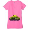 Ladies' Jersey Short-Sleeve Deep V-Neck T-Shirt Thumbnail