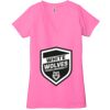 Ladies' Jersey Short-Sleeve Deep V-Neck T-Shirt Thumbnail